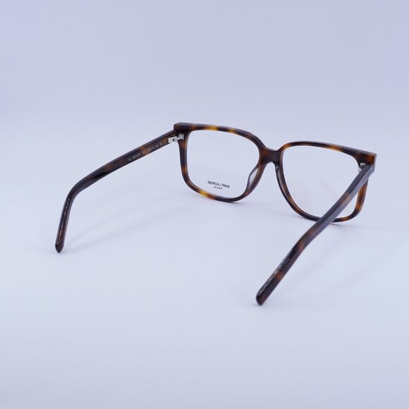 Saint Laurent SL599OPT 002 Eyeglasses Dark Havana 58mm Square Frame - Picture 9 of 11